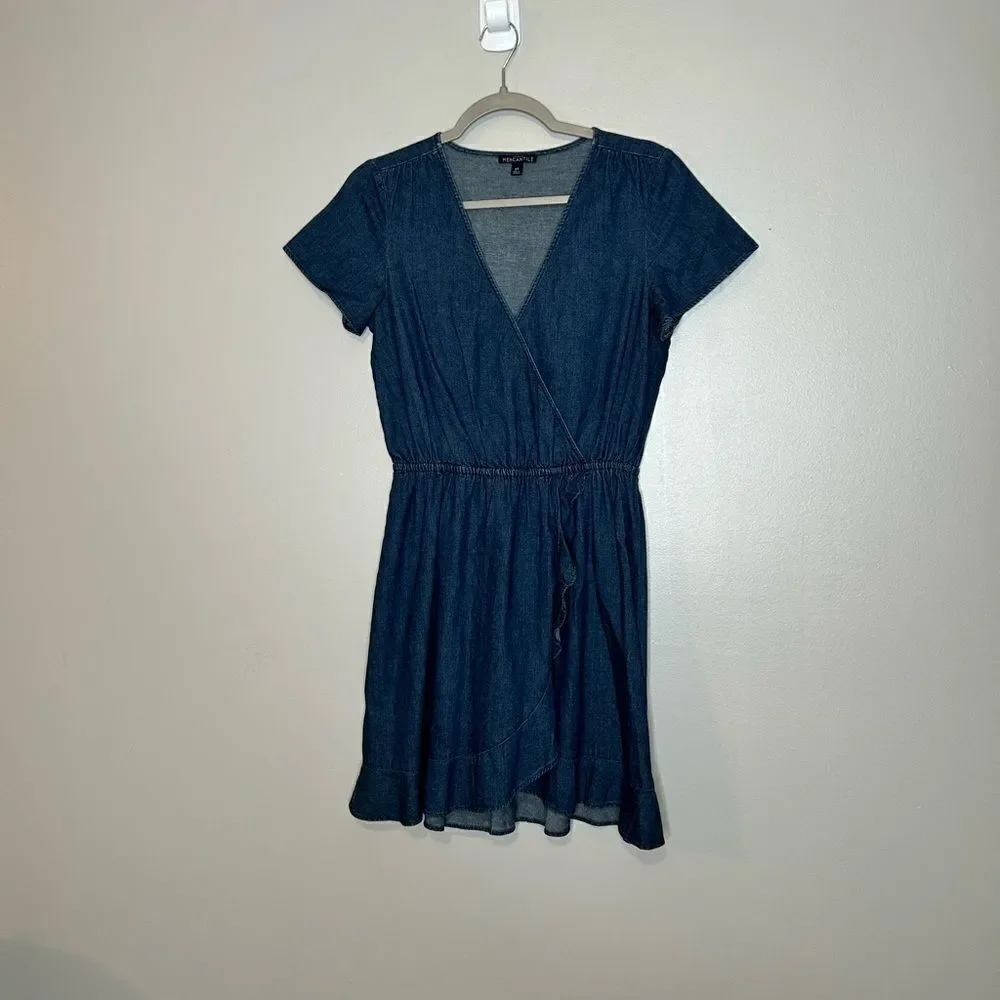 J.Crew Mercantile Chambray Wrap dress